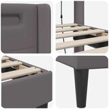  Okvir za krevet Siva 100 x 200 cm Umjetna koža - Siva 100 x 200 cm | shoptok.hr