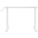  Samostojeći okvir za stol bijeli (94-135)x60x(70-114) cm čelik | shoptok.hr