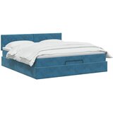  Krevet od pjene s madracem i LED-om Tamno plava 160 x 200 cm | shoptok.hr