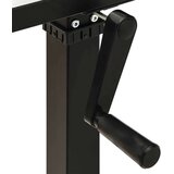  Stol Crna i tamnosmeđa 120 x 60 cm Čvrsto Hrastovo Drvo | shoptok.hr