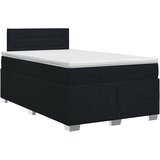  Boxspring krevet s madracem Crna 120 x 200 cm Tkanina | shoptok.hr