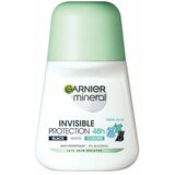 Garnier mineral deo invisible black, white &amp; colors fresh roll-on fresh aloe 50 ml cene