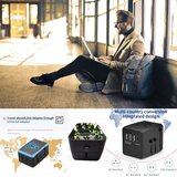 NANOLAKE univerzalni potovalni adapter EU/UK/US/AUS | Shoptok.si