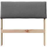 vidaXL tapecirano vzglavje temno siva 75 cm masivno borovo les | Shoptok.si