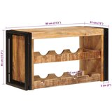  Stalak za vino Smeđa 100 x 45 x 33 cm Čvrsto Grubo Drvo Manga | shoptok.hr