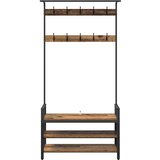  Vješalica za kapute s policom Staro drvo 95 x 34 x 184 cm | shoptok.hr