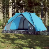 vidaXL Kupolasti šator za kampiranje za 3 osoba plavi brzo otpuštanje