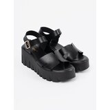 SEASTAR Black high platform sandals | Shoptok.si