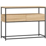 Maison Chic konzolna miza - miza ob steni sonoma hrast 100x40x75 cm inženirski les, (21785839) Cene