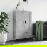  Visoka komoda boja betona 69 5 x 31 x 115 cm konstruirano drvo | shoptok.hr