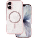 Onasi Silikonski ovitek Glitter MagSafe za iPhone 17 - prozorno roza z bleščicami Cene
