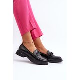 VINCEZA Elegant Black Leather Women's Moccasins Triana | shoptok.hr
