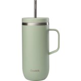 Qwetch Cold Cup termo lonček z ročajem 600 ml - mat limeta zelena | Shoptok.si