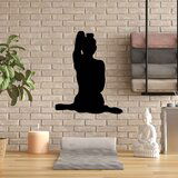 Wallity zidna dekoracija yoga 9, 45 x 55 cm, crna | ePonuda.com