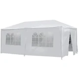 Beli paviljon party 6x3m sa stranicama