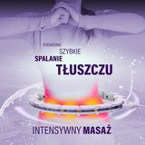  Hhm14 hula hoop ljubičasti magnetni s utegom + brojačem hms | shoptok.hr