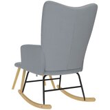 Stolica za ljuljanje s osloncem za noge od tkanine svjetlosiva | Eponuda.com