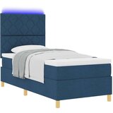 Box spring krevet s madracem Plava 100 x 200 cm tkanina | shoptok.hr