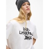Karl Lagerfeld jeans Majica črna / bela | Shoptok.si