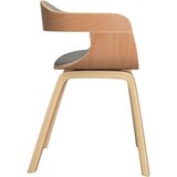 vidaXL Jedilni stol 2 kosa taupe ukrivljen les in blago | Shoptok.si