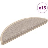  Prostirke za stepenice 15 kom 56x17x3 cm srebrne poluokrugle | Eponuda.com