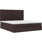 vidaXL Otomanski krevet s madracem tamnosmeđi 160x200cm od tkanine Cijene
