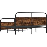  Metalni okvir kreveta bez madraca boja hrasta 180x200 cm | shoptok.hr
