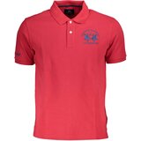 La Martina MEN&#39;S SHORT SLEEVE POLO SHIRT RED Cene