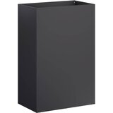  Vrtna saksija Crna 50 x 30 x 75 cm Čelična vrata | shoptok.hr