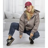 Pri Warm women's sweatshirt one-color basic with hood BROOKLYN | Shoptok.si
