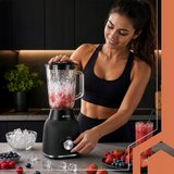  1200W steklen električni blender in me&amp;scaron;alnik in bidon črn Slike