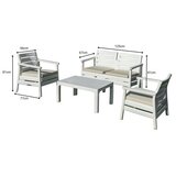 Hanah home Set baštenskog nameštaja Solemare White | ePonuda.com