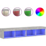 vidaXL TV omarica z LED lučkami 2 kosa betonsko siva 80x30x30 cm, (21012140) Cene