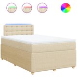 Maison Chic Box spring postelja - Vzmetna postelja z vzmetnico krem 120x200 cm blago SL10443, (21885728) | Shoptok.si