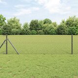  Stup za ogradu Siva 25 x 0,6 m (40 x 40 mm mreža) Čelik i PVC | shoptok.hr