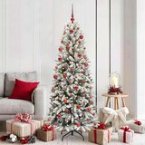 vidaXL Umestno božično drevo med 300 LED Bela 73 x 73 x 180 cm | Shoptok.si