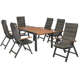 Gardenson VRTNA GARNITURA ASTROS aluminij barve grafita, naravne barve | Shoptok.si