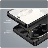 Techsuit Carbon Silicone maska za Honor 200 – crna | shoptok.hr