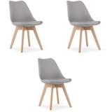  Set od 3 MARK Stolice - Siva | shoptok.hr