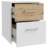  Noćni stočić URO hrast artisan/bela | Eponuda.com