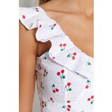 Trendyol Cherry Patterned Frill Detailed Bottom Top Set | Shoptok.si