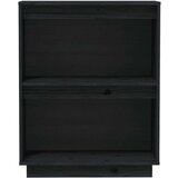 vidaXL Konzolni ormarić crni 60 x 34 x 75 cm od masivne borovine | shoptok.hr