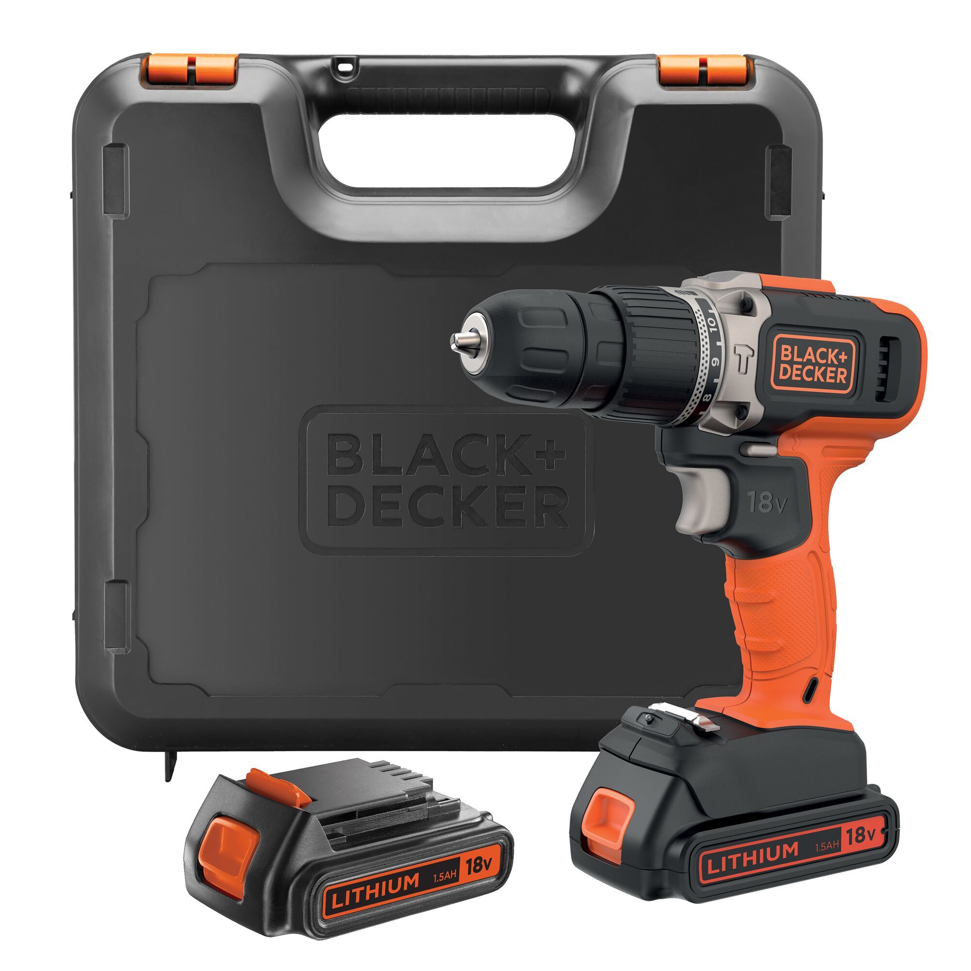 Black & Decker B&D Aku. udar. bušilica 18V Li-ion 2B s pribor. BDCHD18BAFC Cijene