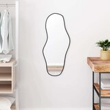 Zidno ogledalo crna 80x35 cm Cijene