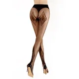 BS185 Tights with Open Crotch 20 DEN Black L/XL