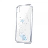  Silikonski ovitek Lotus z okvirjem za Samsung Galaxy A10 A105 - srebrn | Shoptok.si