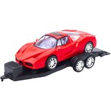  Set terenskog vozila s prikolicom i sportskim automobilom - 59cm - crveno/crni | Shoptok.si