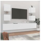 Komplet TV omaric 6-delni bel inženirski les | Shoptok.si