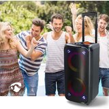 Nedis SPPT2480BK - LED RGB Punjivi zvučnik 240W/4000 mAh + daljinsko upravljanje | Eponuda.com