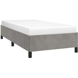  Okvir kreveta bez madraca svijetlosivi 100x203 cm Twin XL baršunasti | shoptok.hr